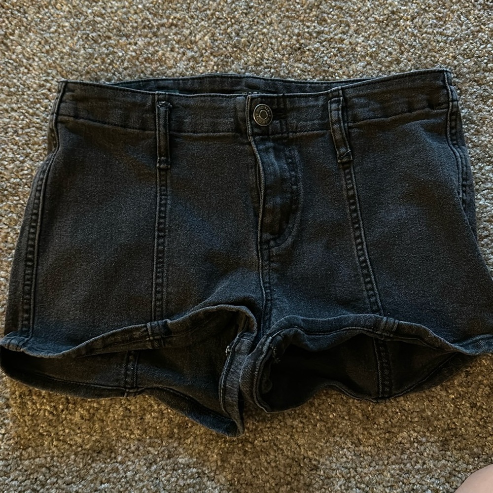 Black Jean Shorts